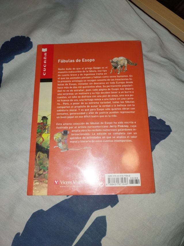 Libro lectura Fábulas de Esopo