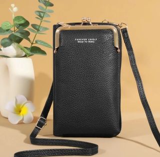 Bolso de hombro pequeño para móvil,de cuero pu 