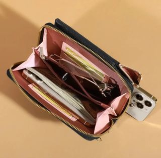 Bolso de hombro pequeño para móvil,de cuero pu 