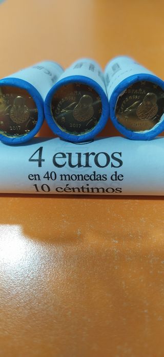 Cartucho Rollo 10 céntimos España 2017