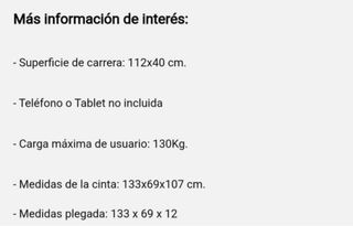 Cinta de andar/correr