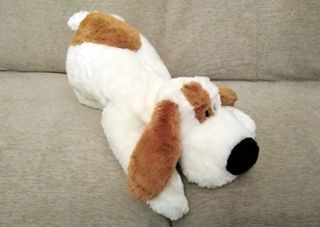 PELUCHE PERRO SUAVE BICOLOR