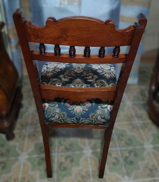 Sedia seconda metà 1800 VELLUTO DAMASCATO.