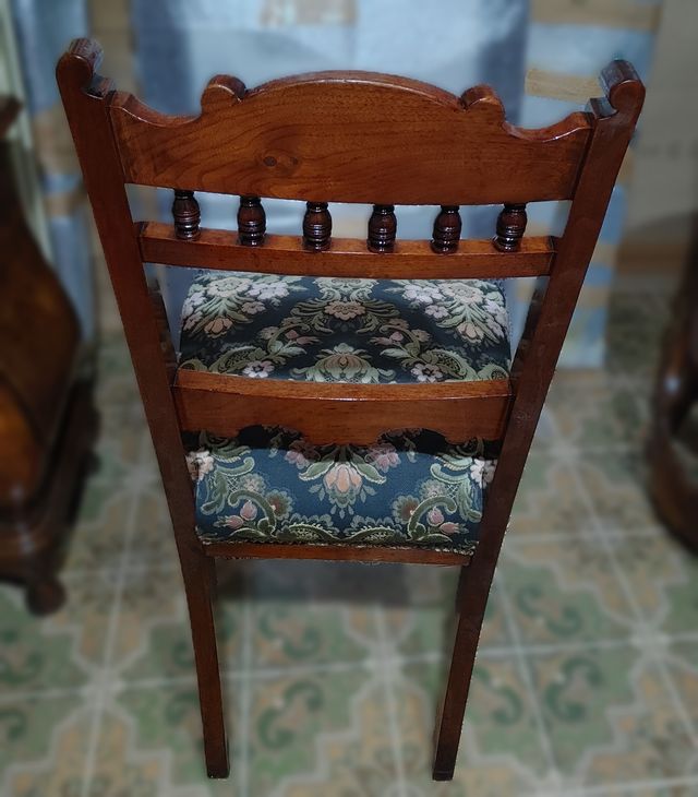 Sedia seconda metà 1800 VELLUTO DAMASCATO.