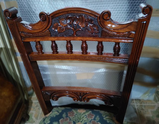 Sedia seconda metà 1800 VELLUTO DAMASCATO.