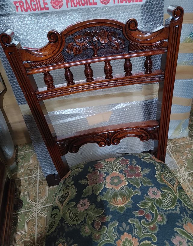 Sedia seconda metà 1800 VELLUTO DAMASCATO.