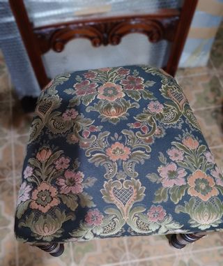 Sedia seconda metà 1800 VELLUTO DAMASCATO.