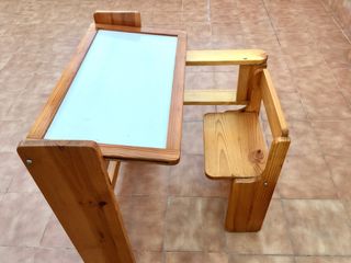Escritorio infantil plegable de madera