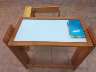 Escritorio infantil plegable de madera