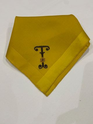Pañuelo vintage mostaza
