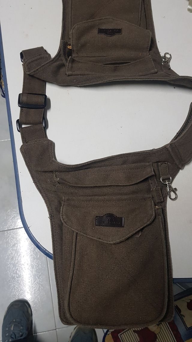 Riñonera doble verde kaki