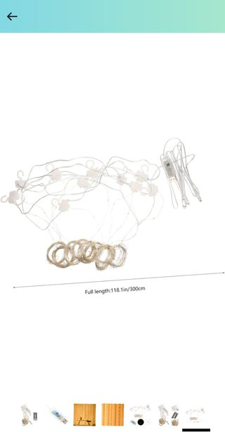 Cadena Luces De Cadena De Cortina Decoración