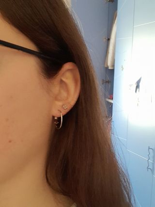 Orecchini a cerchio argento