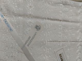 Lenzuolo e federa con pizzo sangallo.Vintage