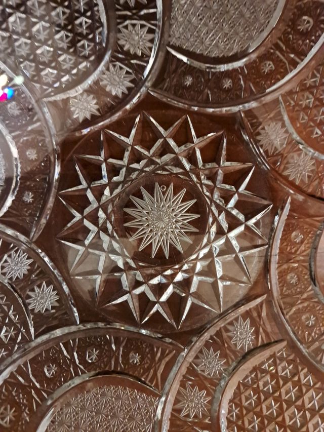 Ciotola fruttiera vetro decorato