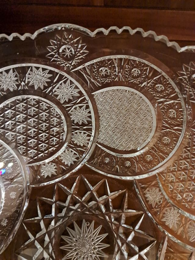 Ciotola fruttiera vetro decorato