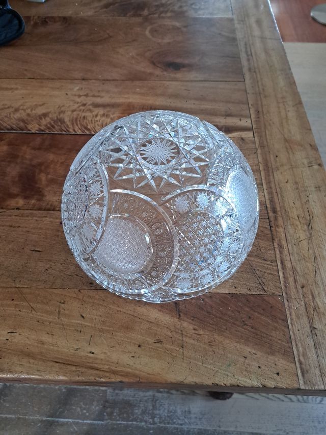 Ciotola fruttiera vetro decorato