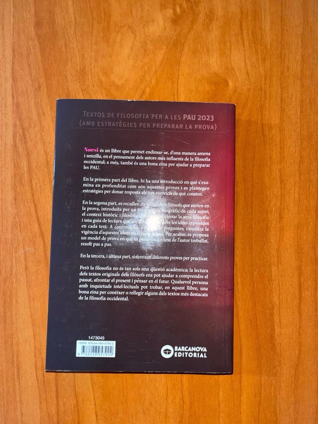 Libro di filosofia: «Noesi»