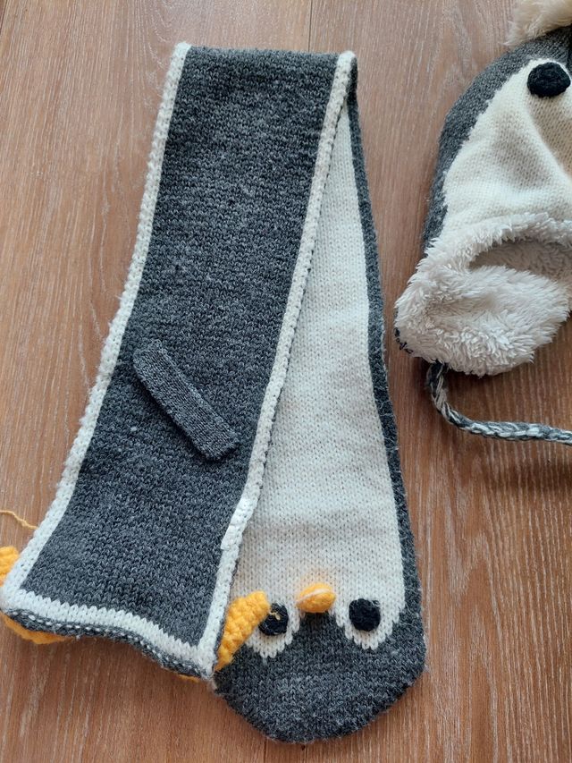 Conjunto gorro y bufandas bebé
