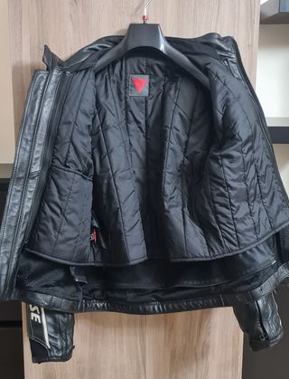 Giacca da moto Dainese in pelle nera