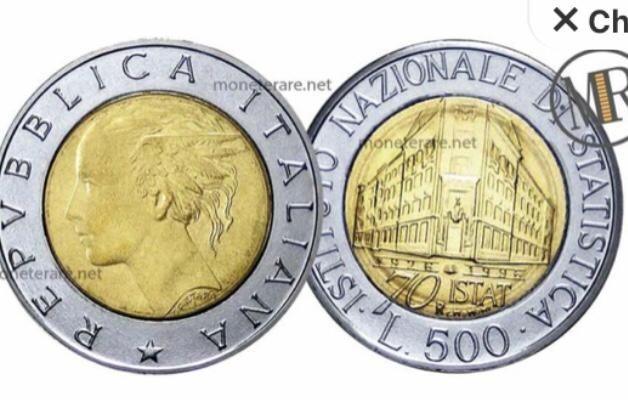 Moneta 500 lire commemorativa