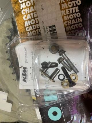 kTM 450, kit completo de plato, piñon y cadena