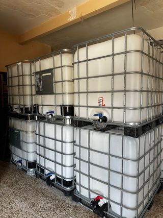 depositos 1000 litros agua riego goteo huerto