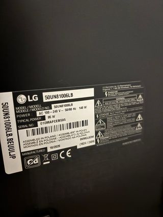 LG 50’’ 4K UHD (50UN81006LB) – ESTADO TOP + MAND