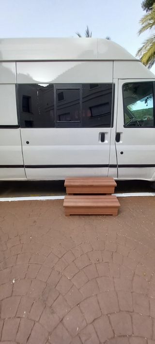Escalera PVC caravana, camper, camping
