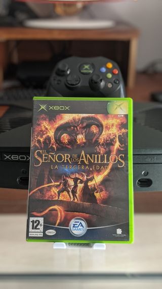 Xbox primera generación, con cables, mando y juego