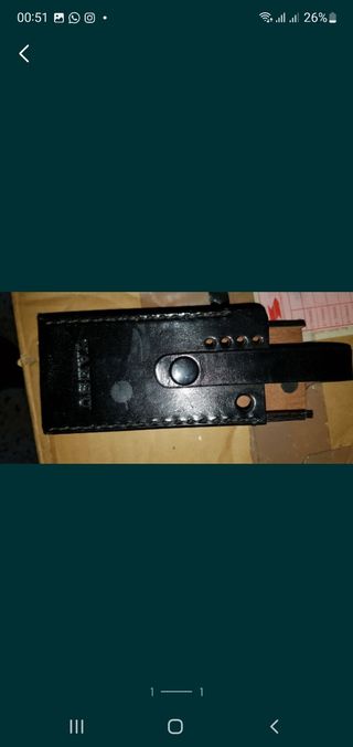 Bolsa de cabedal para radio yaesu