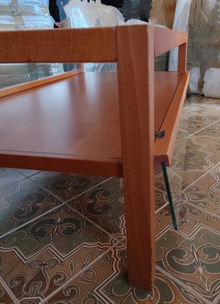 Tavolino Basso Salotto DESIGN Vetro e Legno.