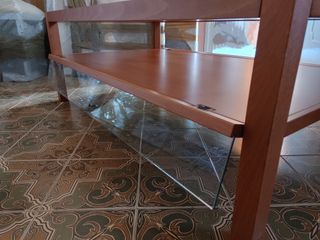 Tavolino Basso Salotto DESIGN Vetro e Legno.