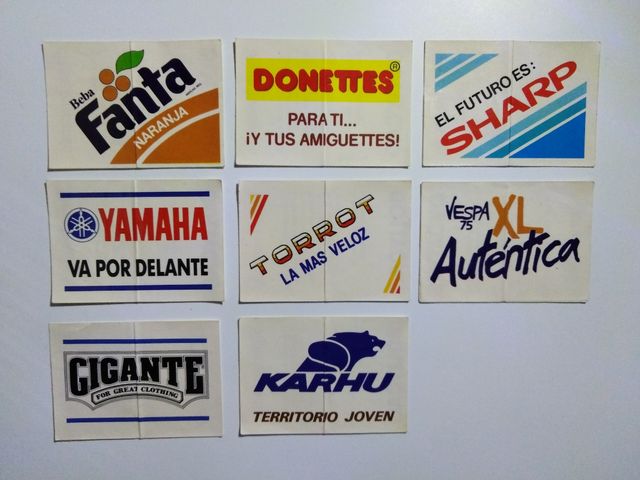 Pegatinas marcas retro Bollycao