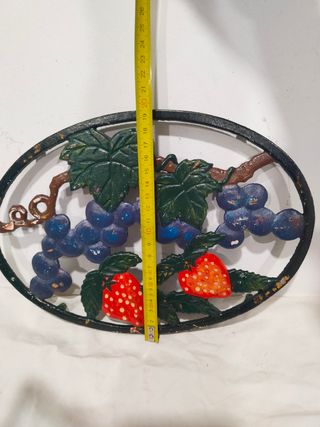 Antiguo salvamanteles reposaollas hierro fundido