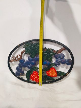 Antiguo salvamanteles reposaollas hierro fundido