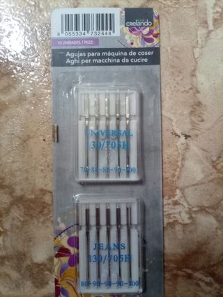 10 agujas para máquina de coser