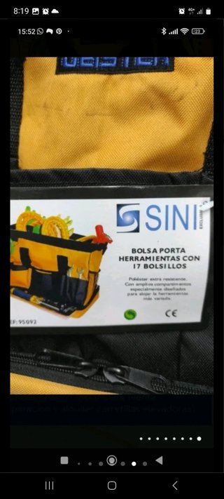 Bolsa y cinturón para herramientas