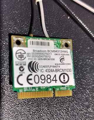 Tarjeta WIFI para portátil