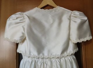 Vestido de comunión, camisón y zapatos 