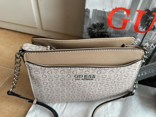 Bolso bandolera Beige Guess