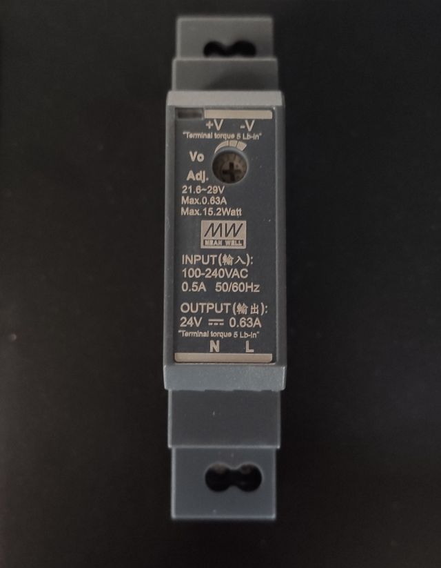 Mean well alimentatore 24v DC regolabile nuovo 50/