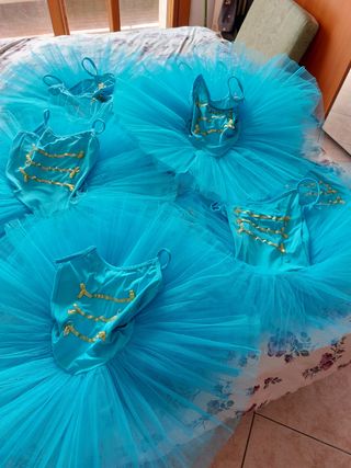 Stok 3 tùtu corti bambina  Turchesi