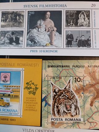 Sellos Suecia y posta romana