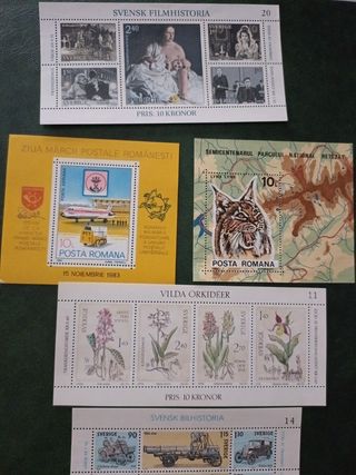 Sellos Suecia y posta romana