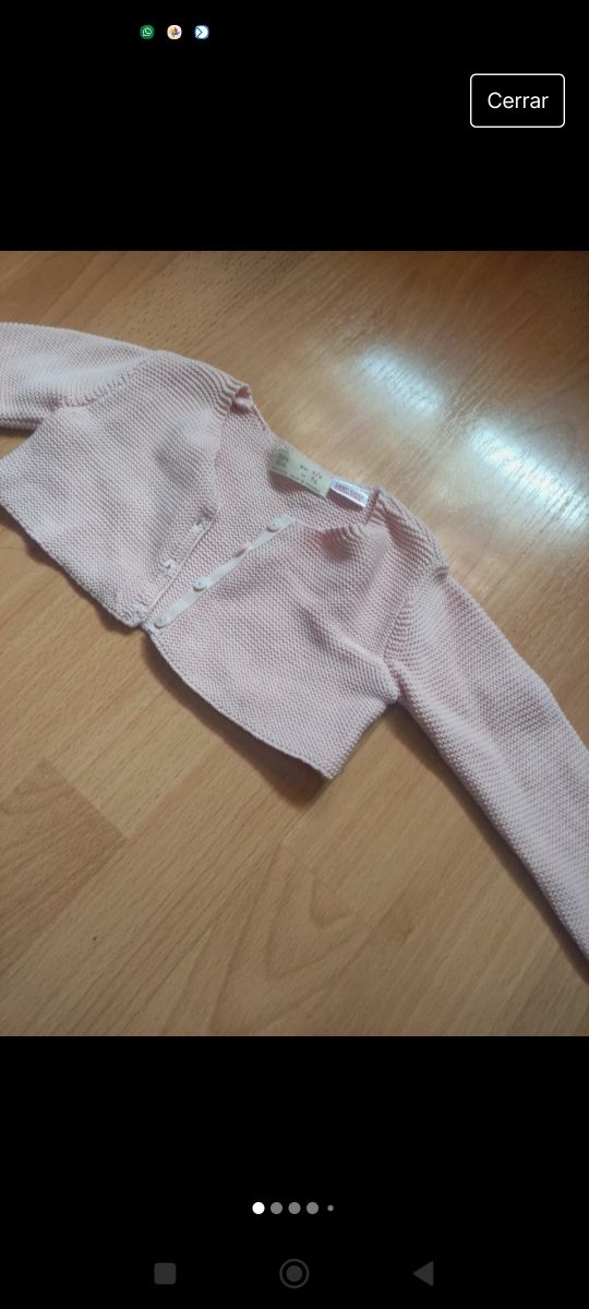 Chaqueta bebe rosa 🩷