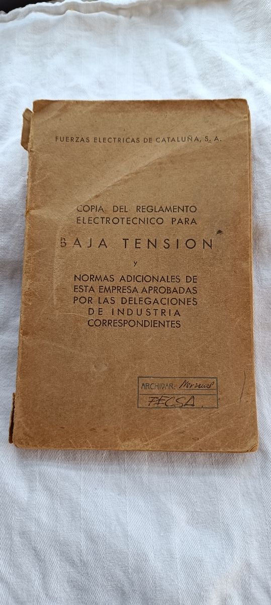 Reglamento baja tensión 