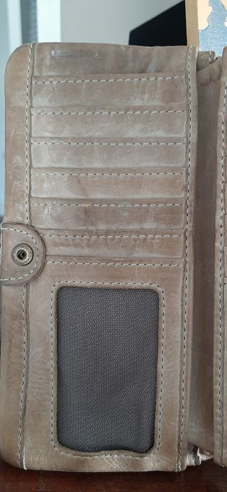 Cartera-Billetero de piel BIBA