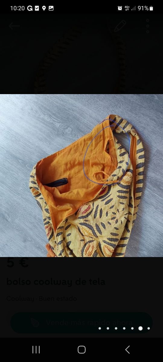 bolsa coolway de tela