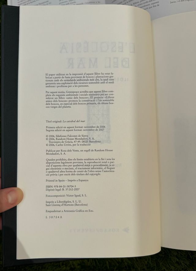 Llibre: L'església del mar - Idelfonso Falcones